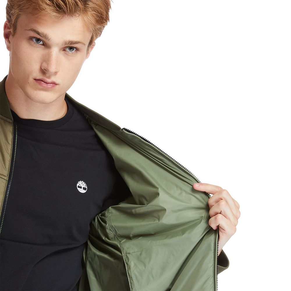 Chaquetas Timberland Hombre Foss Mountain Reversible Lightweight Verde Oliva - Chile COH-243579